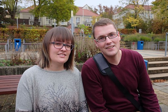 Das Gr&uuml;nderteam Babett K&ouml;hler und Matthias Esche (v.l.) sind EXIST-Stipendiaten (Foto: Jaana Kistner)