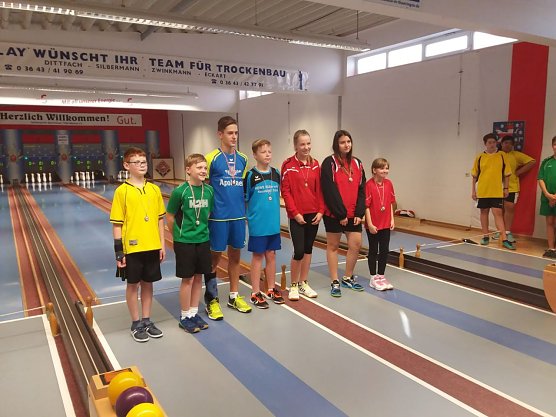 Bei dem Championat U14 in Weimar hat der Nachwuchs der Kegler des SV "Aktivist" Sollstedt sehr gut abgeschnitten (Foto: Manfred Weber)