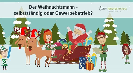 Auch der Weihnachtsmann muss Steuern zahlen (Foto: SRH Fernhochschule)