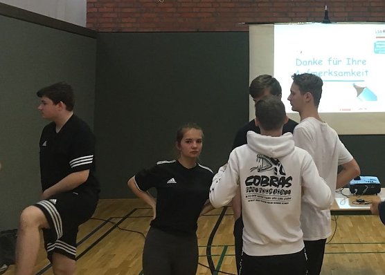 Sporthelfer im Praxistest (Foto: KSB Nordhausen)