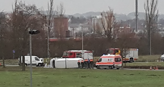 Unfall am Kreisverkehr (Foto: privat)
