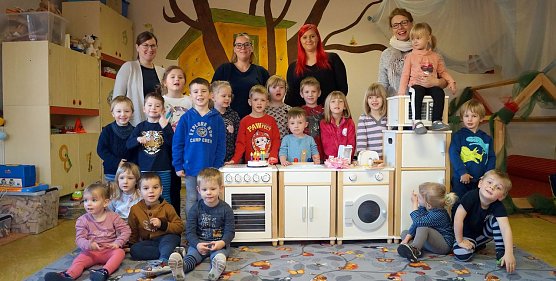 Freude im Spatzenh&auml;uschen (Foto: privat)