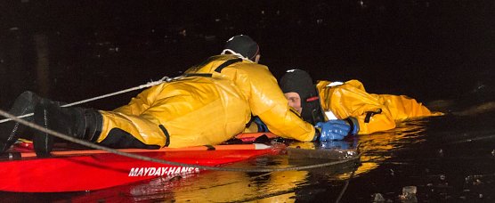 Aus eiskalten Fluten gerettet (Foto: S. Tetzel)
