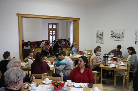 International zum Frauentag - im Haus der Generationen wurde heute zum Fr&uuml;hst&uuml;ck geladen (Foto: Angelo Glashagel)