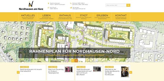 Screenshot der st&auml;dtischen Homepage (Foto: nnz)
