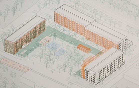 Der erste Preis des Realisierungswettbewerbs formuliert mit den H&auml;usern Sophie, Ludwig und Franzi drei gelungene Ans&auml;tze f&uuml;r eine ma&szlig;volle und individuelle Transformation der einzelnen Bestandsgeb&auml;ude, bei denen jeweils unterschiedlich tief in die Substanz eingegriffen wird. (Foto: SWG Nordhausen)