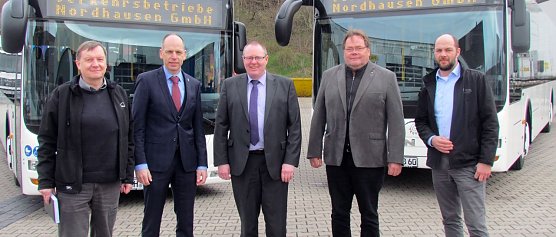 Neue Busse (Foto: Franziska Bernsdorf (Stadtwerke Nordhausen))
