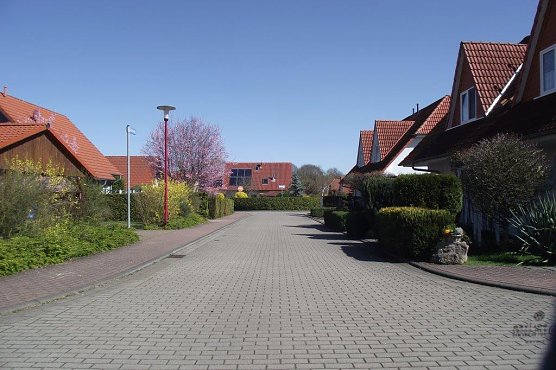 Verschwunden sind Kleing&auml;rten und Ackerfl&auml;che in Salza, Bereich Friedhof/Kastanienweg. Schmucke Einfamilienh&auml;user heute. (Foto: Kurt Frank)