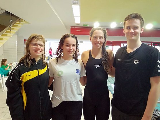 Beim Schwimmfest in Halle mit dabei (Foto: privat)
