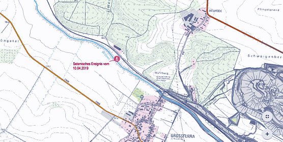 Weitere Informationen zum seismischen Ereignis (Foto: GSES) Weitere Informationen zum seismischen Ereignis (Foto: GSES)