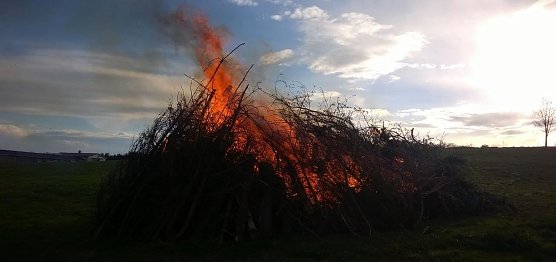 Es lodert auch in Sophienhof (Foto: privat/J&ouml;rgens)