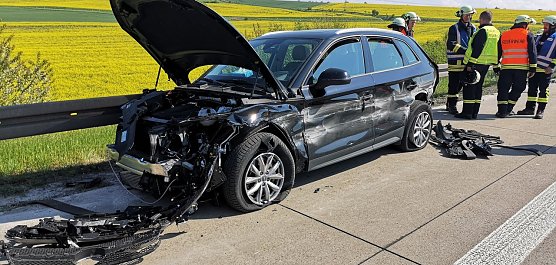 Unfall auf der A 38 (Foto: privat)