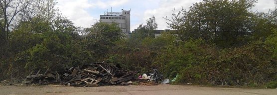 Zur besseren Orientierung: Im Hintergrund das Reemtsma-Geb&auml;ude. (Foto: Kurt Frank)