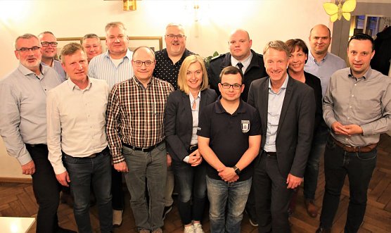 Die G&auml;ste des CDU-Fachgespr&auml;chs Innere Sicherheit, Ordnung und Feuerwehren. Gespr&auml;chspartner war auch der Innenexperte der CDU-Landtagsfraktion und fr&uuml;herer Leitender Polizeidirektor, Raymond Walk (4.v.r.) (Foto: CDU Kreisverband Nordhausen)