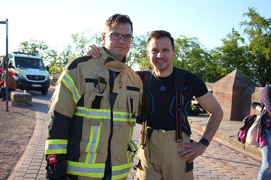Beim Turmtreppenlauf dabei (Foto: Karl-Heinz Herrmann) Beim Turmtreppenlauf dabei (Foto: Karl-Heinz Herrmann)