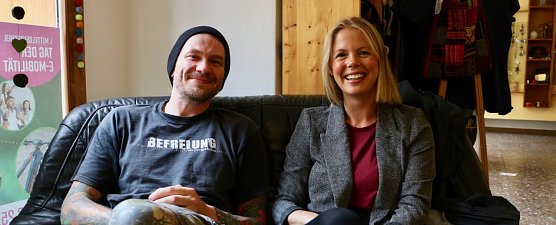 Frische Kraft f&uuml;r Kreistag und Stadtrat - Alexander Heizer und Carolin Roth wollen sich gerne politische engagieren (Foto: Angelo Glashagel)