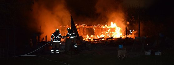 Gartenlaube abgebrannt (Foto: T. Pantosch)