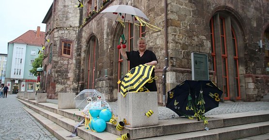 Tolle Deko zur Modenschau (Foto: Stadtverwaltung Nordhausen)