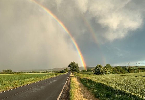 Regenbogen in der Goldenen Aue (Foto: privat)