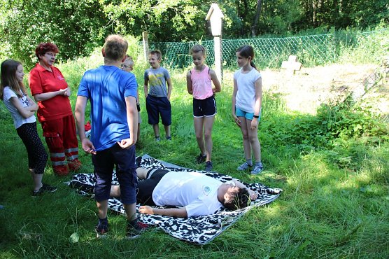 Ge&uuml;bt wurde auch der Ernstfall (Foto: Karin Sommer)