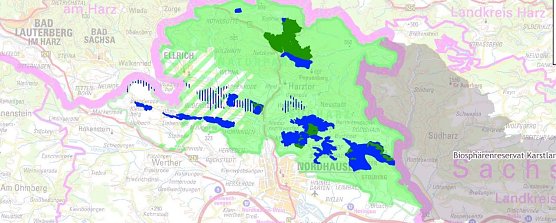 Schutzzonen im Landkreis Nordhausen (Foto: nnz)