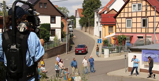 Dreharbeiten f&uuml;r "The Call" in Leimbach (Foto: Angelo Glashagel)