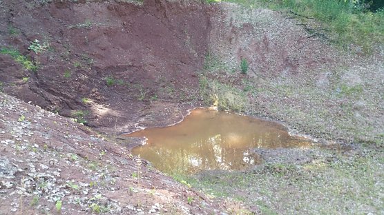 Baugrube im Ausgrabungsgebiet (Foto: Steffen Iffland)