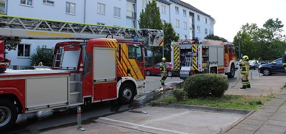 Kellerbrand in Nordhausen-Ost (Foto: J. Heerlein)