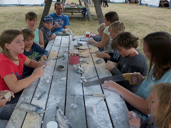 Specksteinaktion im KiiLa (Foto: Frank Tuschy)