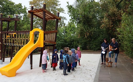 Neues Kletterger&uuml;st &uuml;bergeben (Foto: Pressestelle Stadt Nordhausen)