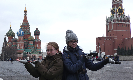 Beim Bundesfinale im Russisch-Wettbewerb belegten Vivien und Sophie den dritten Platz - als Belohnung ging es jetzt nach Russland (Foto: Gabriele Gorges)