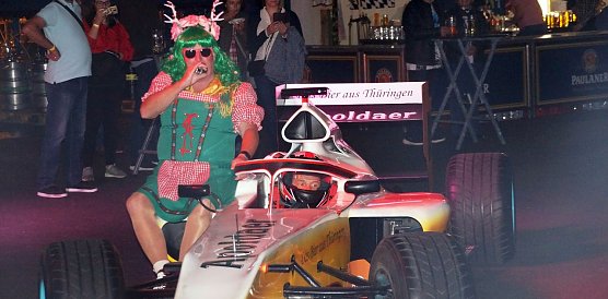 Mit "F1-Boliden" vorgefahren (Foto: C. Wilhelm)