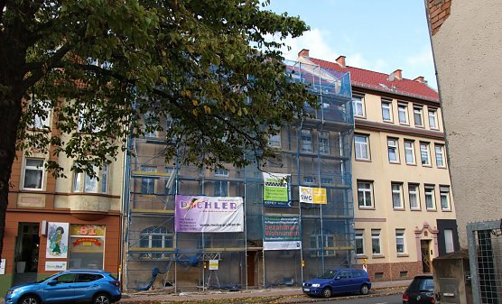 In der Bochumerstra&szlig;e 32 entsteht neuer Wohnraum f&uuml;r Studenten (Foto: Angelo Glashagel)