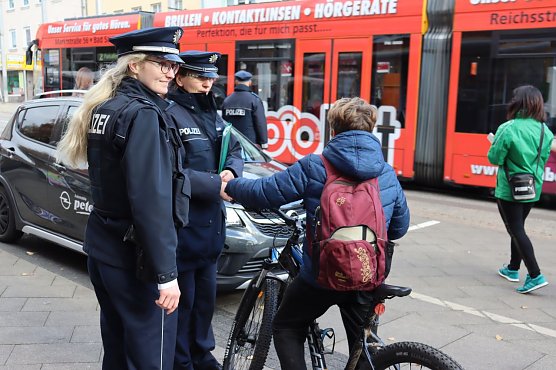 Fahrradkontrolle in Nordhausen (Foto: Stadtverwaltung Nordhausen)