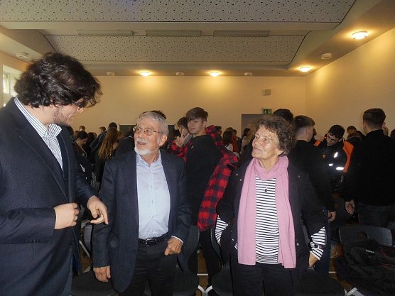 Hans Mittmann, Osterode  und Gisela Hartmann, Nordhausen waren als Zeitzeugen zu Gast in Osterode (Foto: Gisela Hartmann)