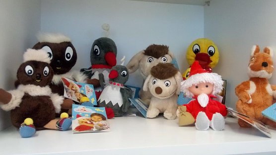 Auch die besonders bei Kindern beliebten Figuren der Sandm&auml;nnchen-Fernseh-Sendungen  fehlen im Museum nicht (Foto: Kurt Frank)