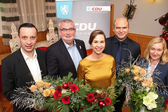 Das Pr&auml;sidium des neuen Kreisvorstands. (Foto: CDU Kreisverband Nordhausen)