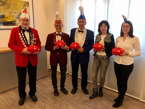 Die G&ouml;rsbacher Karnevalisten belegten im Vereinswettbewerb der Kreissparkasse den vierten Platz (Foto: Thomas Rzehak)