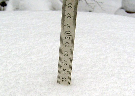 Schnee gemesen (Foto: privat) Schnee gemesen (Foto: privat)