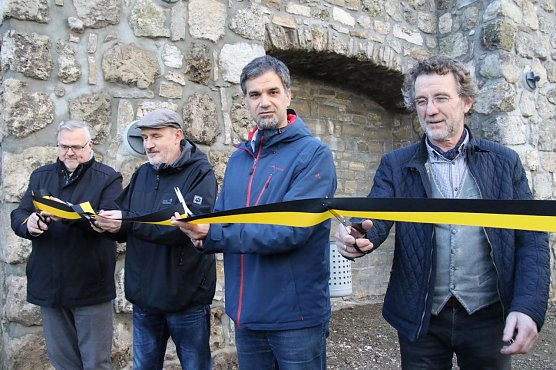 Freigabe des neu sanierten Teils der Stadtmauer (Foto: Angelo Glashagel)
