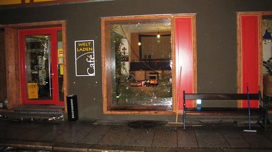 Anschlag auf Welt-Laden (Foto: privat)