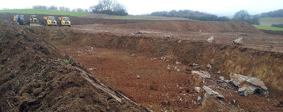 Arbeiten haben begonnen (Foto: F. Klein)
