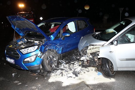 Unfall zwischen Lipprechterode und Kleinbodungen (Foto: S. Dietzel) Unfall zwischen Lipprechterode und Kleinbodungen (Foto: S. Dietzel)