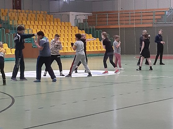 Nordh&auml;user Boxjugend am Olympiast&uuml;tzpunkt in Frankfurt/Oder (Foto: BSG Altstadt 05 Nordhausen)