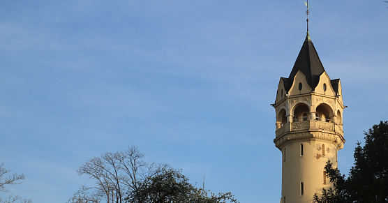 Wird der Turm des Kunsthauses Meyenburg saniert? (Foto: Angelo Glashagel)