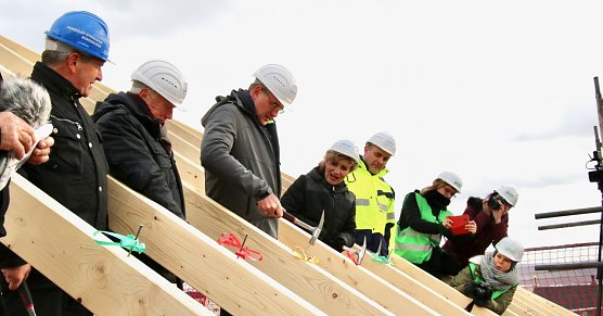 Richtfest am Humboldt-Gymnasium Nordhausen (Foto: Angelo Glashagel)