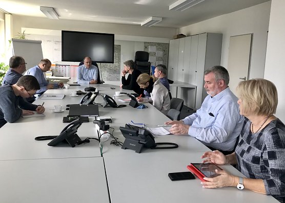 Krisensitzung im Landratsamt (Foto: Pressestelle Landratsamt Nordhausen) Krisensitzung im Landratsamt (Foto: Pressestelle Landratsamt Nordhausen)