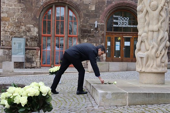 Gedenken an die Bombardierung Nordhausens (Foto: Pressestelle Stadt Nordhausen) Gedenken an die Bombardierung Nordhausens (Foto: Pressestelle Stadt Nordhausen)