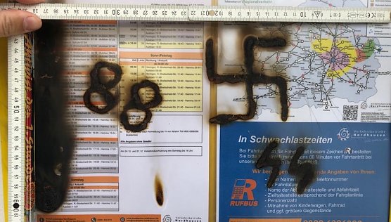 Schmiererei (Foto: PI NDH)