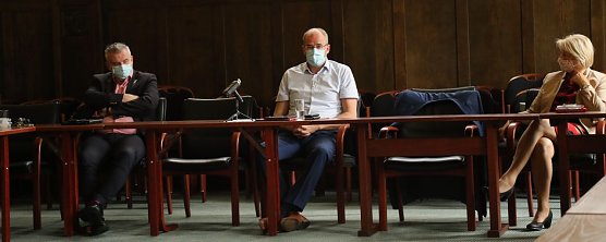 Corona-Pressegespr&auml;ch im Landratsamt (Foto: agl)